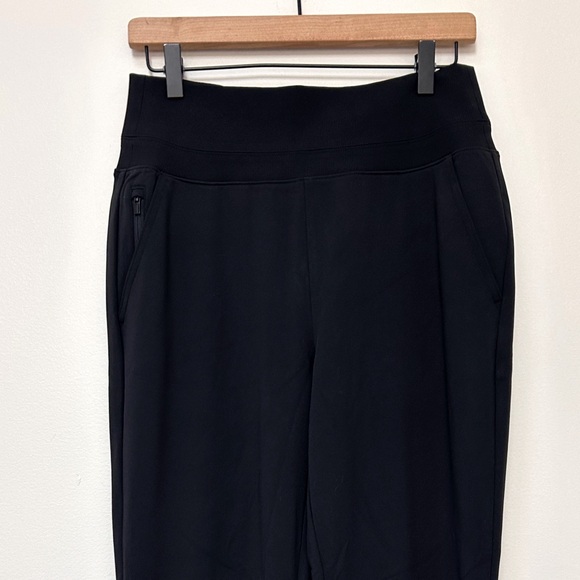 Athleta Venice Flare Wide Leg Ankle Slit Pull On Pant in Black size S - Picture 4 of 12
